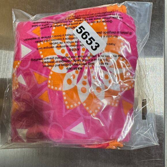 Penelope Mack Girl's‎ Dress Orange Pink Floral Print Ruffles Pleats Size 24MOS - Picture 10 of 10